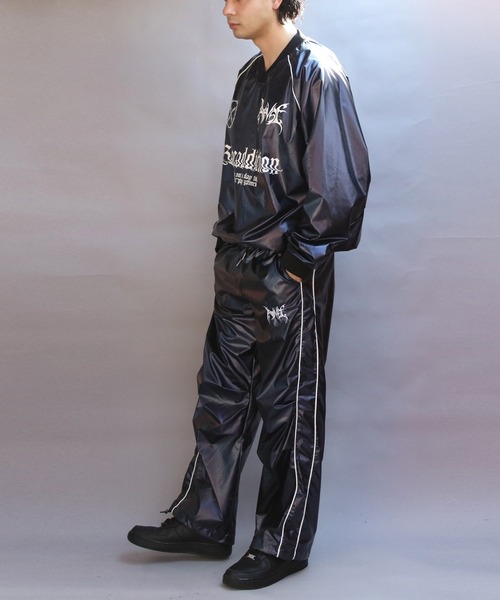８(eight)（エイト）の「サイバーデザインシャイニーオーバーパンツ（その他パンツ・メンズ・ネイビー系/シルバー系その他・MEDIUM/LARGE）」の8枚目の写真