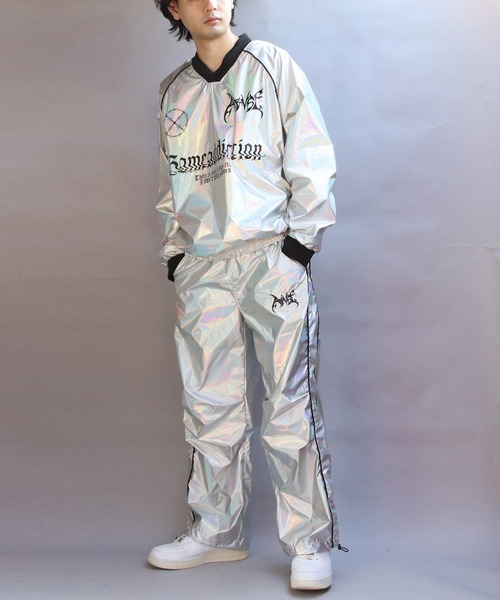 ８(eight)（エイト）の「サイバーデザインシャイニーオーバーパンツ（その他パンツ・メンズ・ネイビー系/シルバー系その他・MEDIUM/LARGE）」の14枚目の写真
