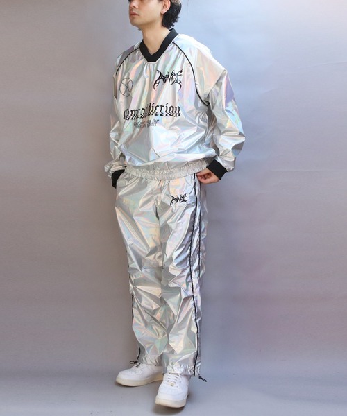 ８(eight)（エイト）の「サイバーデザインシャイニーオーバーパンツ（その他パンツ・メンズ・ネイビー系/シルバー系その他・MEDIUM/LARGE）」の15枚目の写真