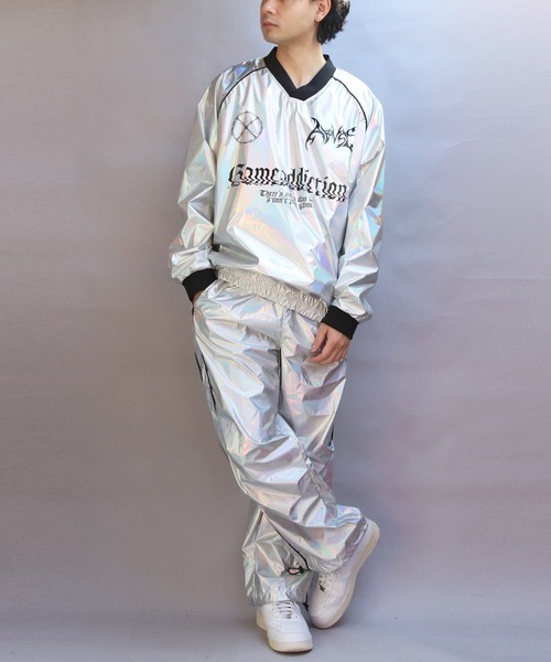 ８(eight)（エイト）の「サイバーデザインシャイニーオーバーパンツ（その他パンツ・メンズ・ネイビー系/シルバー系その他・MEDIUM/LARGE）」の17枚目の写真