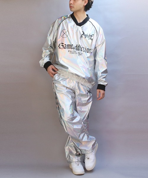 ８(eight)（エイト）の「サイバーデザインシャイニーオーバーパンツ（その他パンツ・メンズ・ネイビー系/シルバー系その他・MEDIUM/LARGE）」の18枚目の写真