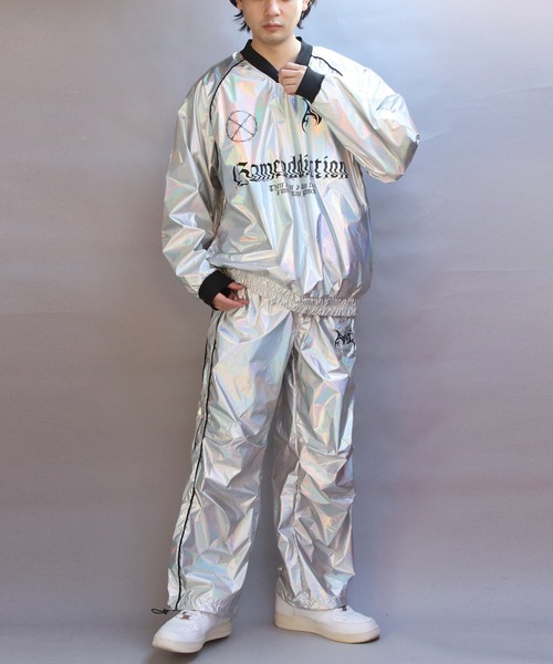 ８(eight)（エイト）の「サイバーデザインシャイニーオーバーパンツ（その他パンツ・メンズ・ネイビー系/シルバー系その他・MEDIUM/LARGE）」の20枚目の写真