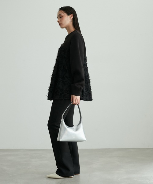 追加】・【サステナブル】ジャカードビスチェコンビプルオーバー（T