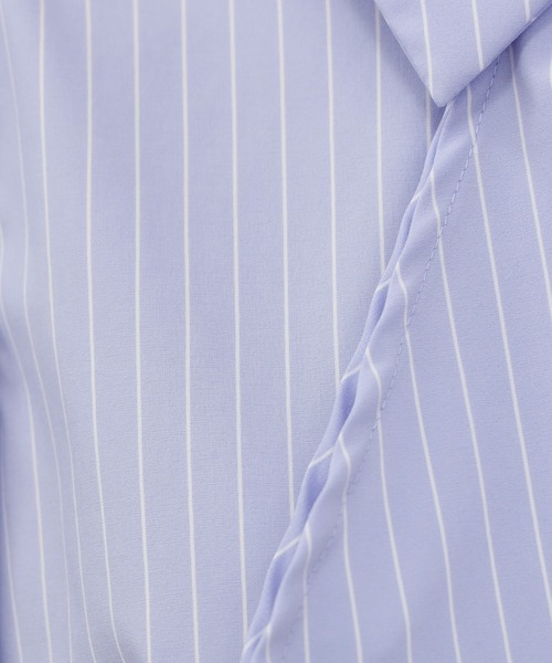 ASTORIA ODIER（アストリアオディール）の「とろみフリルストライプブラウス（シャツ/ブラウス・レディース・サックスブルー/ライトグレー・SMALL/MEDIUM/LARGE）」の17枚目の写真