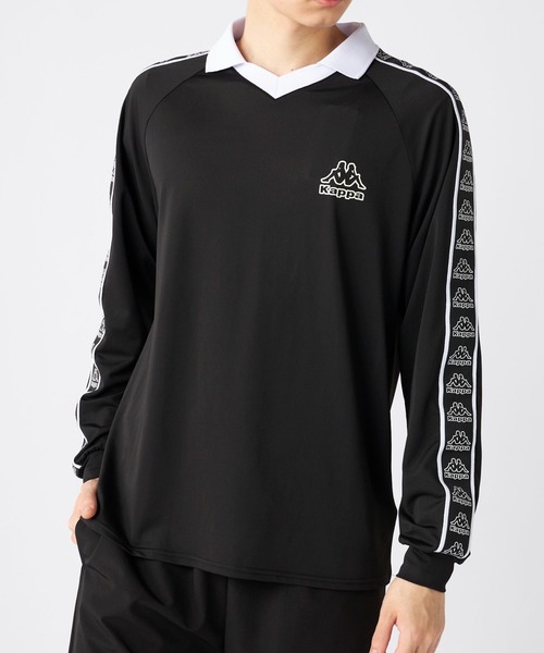 Kappa/FILA｜カッパ/フィラのラッシュガード（ブラック/黒色系・ライン