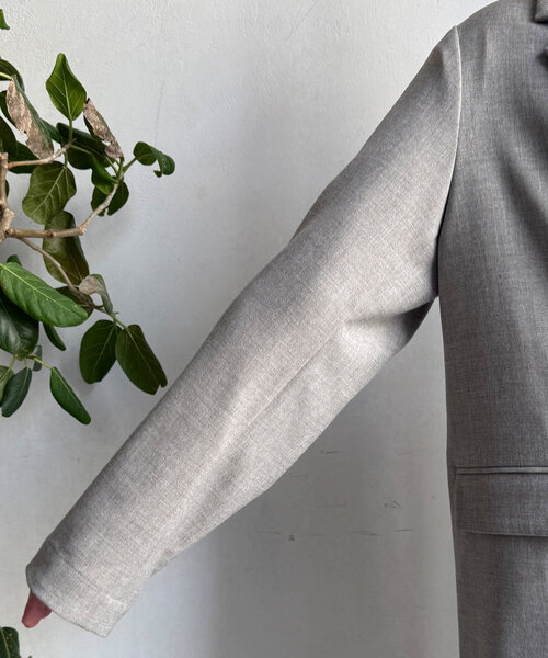 DouDou（ドゥドゥ）の「T/Rダブルジャケット（テーラードジャケット・レディース・グレー/ブラック・FREE）」の12枚目の写真