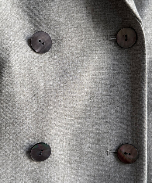 DouDou（ドゥドゥ）の「T/Rダブルジャケット（テーラードジャケット・レディース・グレー/ブラック・FREE）」の16枚目の写真