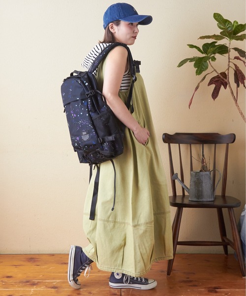 CUBE SUGAR(キューブシュガー)の「6.5オンスデニムバルーンワンピース(ワンピース・レディース・マルチ/ブラック/インディゴブルー/グリーン・M)」の12枚目の写真