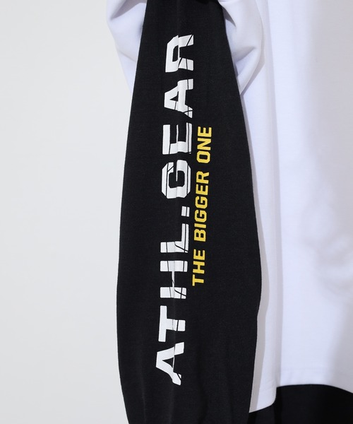FUNALIVE(ファンアライブ)の「フェイクレイヤード長袖Tシャツパーカー(パーカー・メンズ・ブラック/ホワイト/パープル/ホワイト系・M/L)」の6枚目の写真