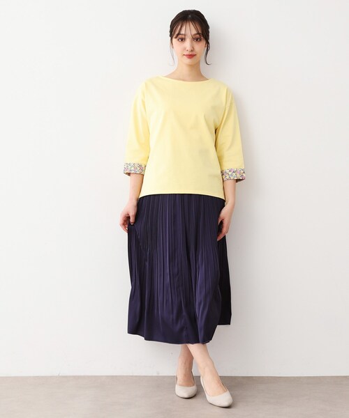 LAURA ASHLEY(ローラアシュレイ)の「【人気デザインカラー追加!】サテン消しプリーツスカート(スカート・レディース・ライトグレー/ネイビー・38/40)」の14枚目の写真