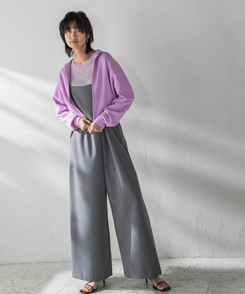 MAYSON GREY(メイソングレイ)の「ダブルジップニットカーディガン≪手洗い可能≫(カーディガン/ボレロ・レディース・ホワイト/パープル/ライトグレー・M)」の19枚目の写真