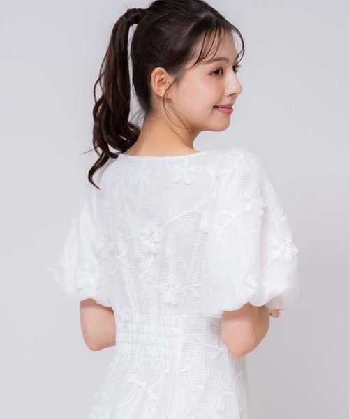 NOELA（ノエラ）の「メッシュレースワンピース（ワンピース・レディース・ネイビー/オフホワイト・S/M）」の9枚目の写真