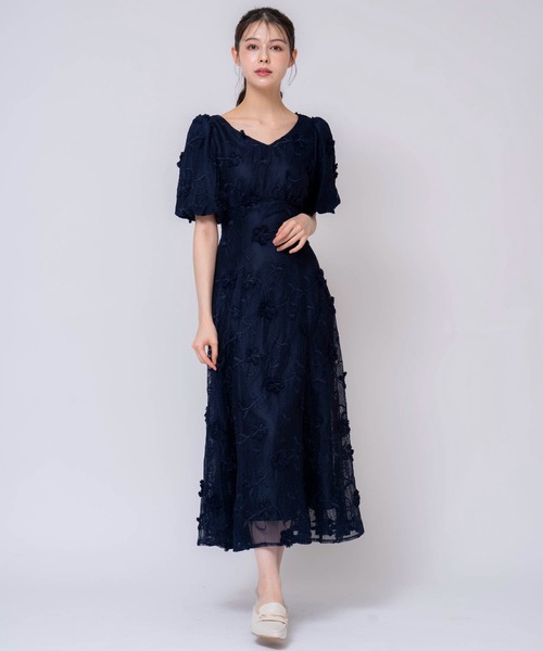 NOELA（ノエラ）の「メッシュレースワンピース（ワンピース・レディース・ネイビー/オフホワイト・S/M）」の11枚目の写真