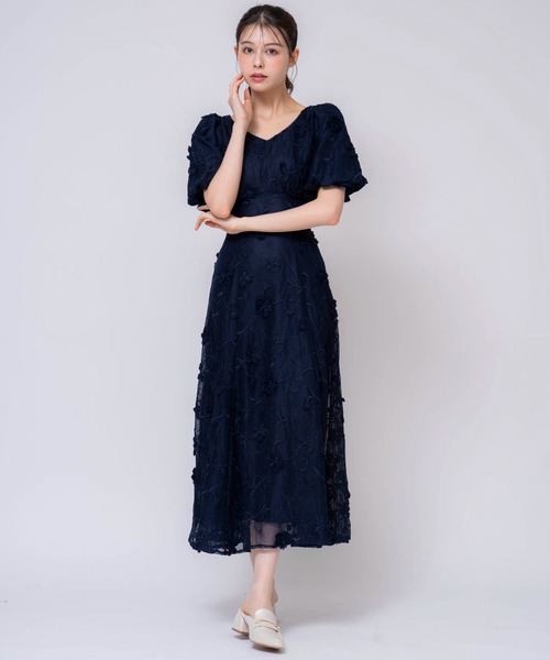 NOELA（ノエラ）の「メッシュレースワンピース（ワンピース・レディース・ネイビー/オフホワイト・S/M）」の13枚目の写真