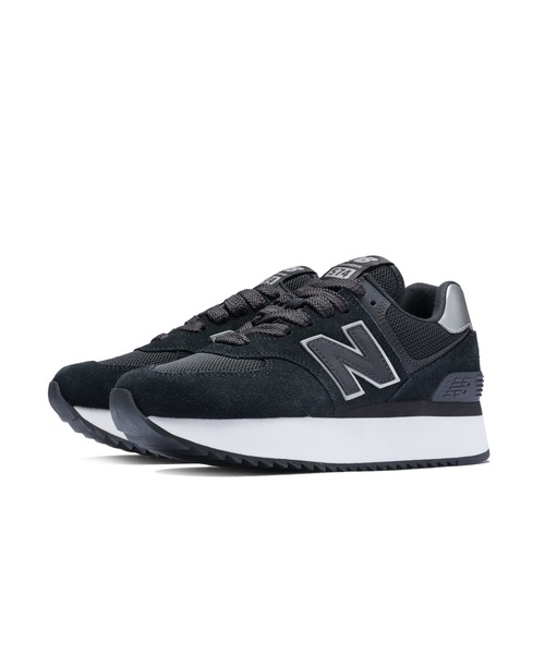 NEW BALANCE(ニューバランス)の「574+(スニーカー・レディース・ブラック/オフホワイト・22.5cm/23.5cm/24.5cm/23.0cm/24.0cm/25.0cm/22.0cm)」の6枚目の写真