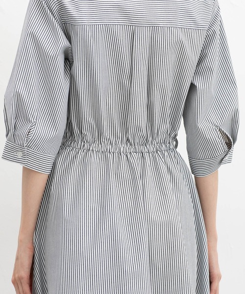 Honeys(ハニーズ)の「6分袖シャツワンピース(ワンピース・レディース・サックスブルー系/ホワイト×ネイビー/ネイビー/イエロー系その他・3L/L/LL/M/S)」の15枚目の写真