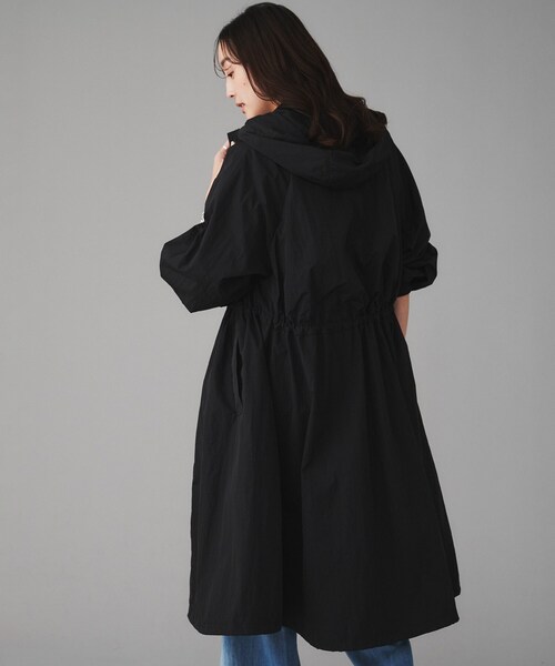 UNTITLED（アンタイトル）の「【Ca_CHIGNON】ロングウィンドブレーカー（その他アウター・レディース・アイボリー/ブラック・02）」の3枚目の写真