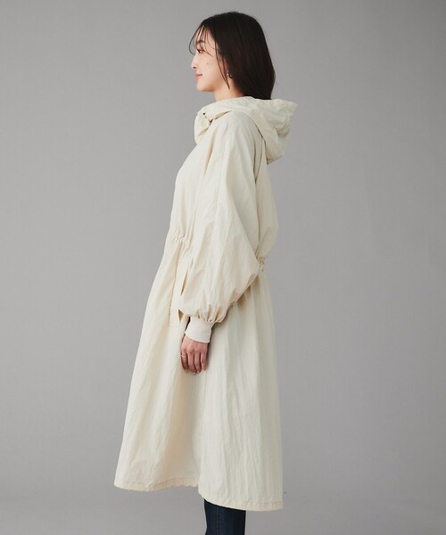 UNTITLED（アンタイトル）の「【Ca_CHIGNON】ロングウィンドブレーカー（その他アウター・レディース・アイボリー/ブラック・02）」の12枚目の写真