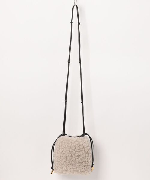 VIOLAd'ORO(ヴィオラドーロ)の「ラム風エコファーminiショルダーBAG【VIOLAd’ORO/ヴィオラドーロ】(ショルダーバッグ・レディース・ライトグリーン/グレー・フリー)」の16枚目の写真
