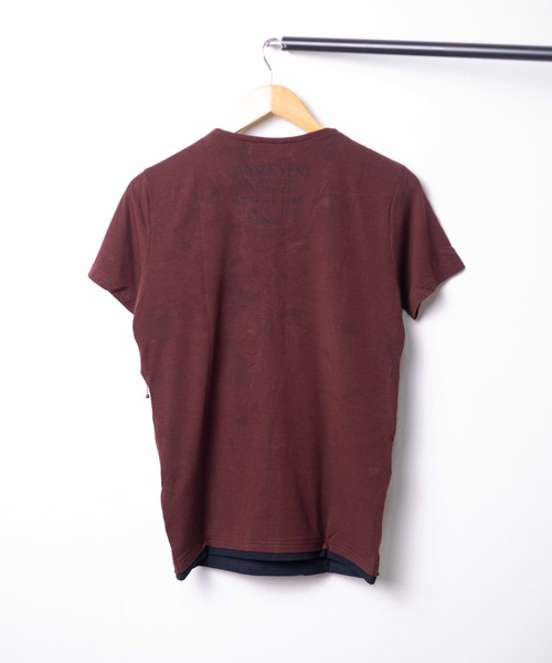 ARCHIVER(アーカイバ)の「【RS】【in the attic】ZIPデザインフェイクレイヤードT(Tシャツ/カットソー・メンズ・ワインレッド・LARGE/MEDIUM)」の2枚目の写真