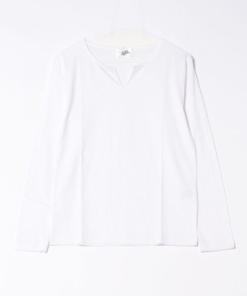 ARCHIVER(アーカイバ)の「【RS】【RDS】キーネックスラブ天竺カットソー(Tシャツ/カットソー・レディース・ブラック/ホワイト/ネイビー/ライトピンク/グレー/カーキ・LARGE/MEDIUM/X-LARGE)」の18枚目の写真
