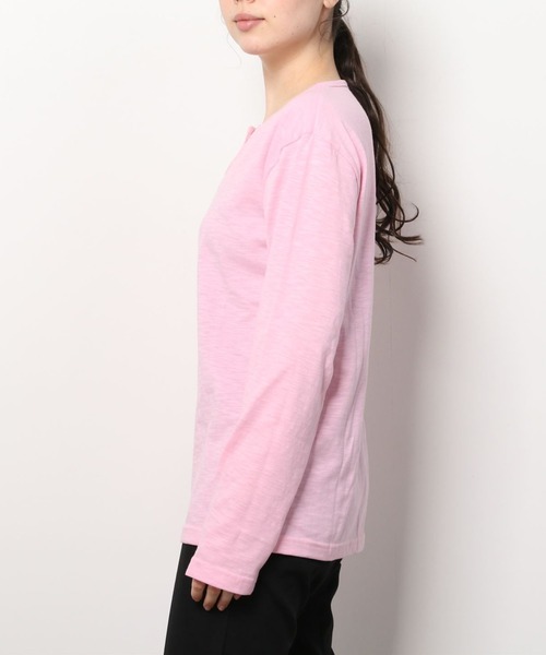 ARCHIVER(アーカイバ)の「【RS】【RDS】キーネックスラブ天竺カットソー(Tシャツ/カットソー・レディース・ブラック/ホワイト/ネイビー/ライトピンク/グレー/カーキ・LARGE/MEDIUM/X-LARGE)」の7枚目の写真