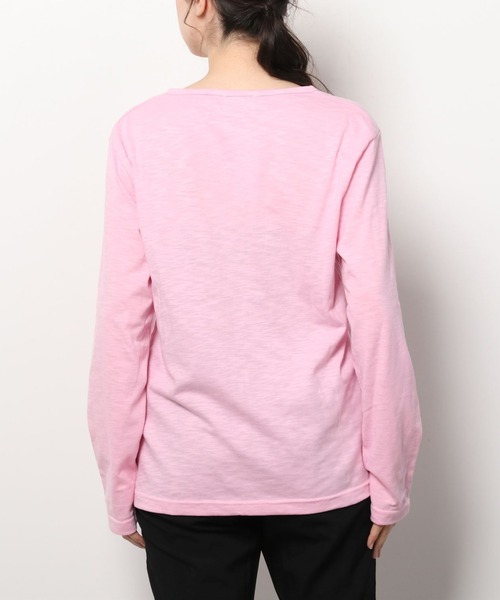 ARCHIVER(アーカイバ)の「【RS】【RDS】キーネックスラブ天竺カットソー(Tシャツ/カットソー・レディース・ブラック/ホワイト/ネイビー/ライトピンク/グレー/カーキ・LARGE/MEDIUM/X-LARGE)」の8枚目の写真