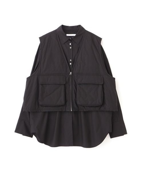 ブラウス シャツ フィッシングベストセットシャツ レディース セール】フィッシングベストセットシャツ（シャツ/ブラウス