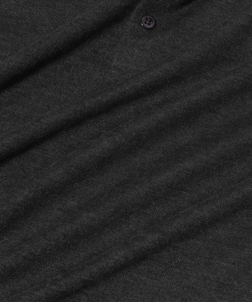 ESTNATION（エストネーション）の「ESTNATION / CARIAGGI カシミヤ ニットポロシャツ（ポロシャツ・メンズ・ブラック/チャコールグレー・LARGE/MEDIUM）」の3枚目の写真