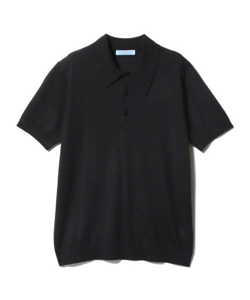 ESTNATION（エストネーション）の「ESTNATION / CARIAGGI カシミヤ ニットポロシャツ（ポロシャツ・メンズ・ブラック/チャコールグレー・LARGE/MEDIUM）」の13枚目の写真