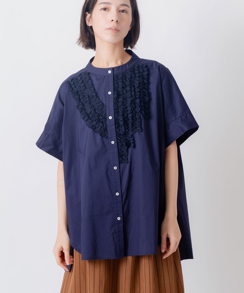 Kelen(ケレン)の「「KELEN / ケレン」 フリルデザインブラウス RIFFUL(シャツ/ブラウス・レディース・ブラック/グレー/オフホワイト/ベージュ/ネイビー/ライトベージュ・S/M)」の18枚目の写真