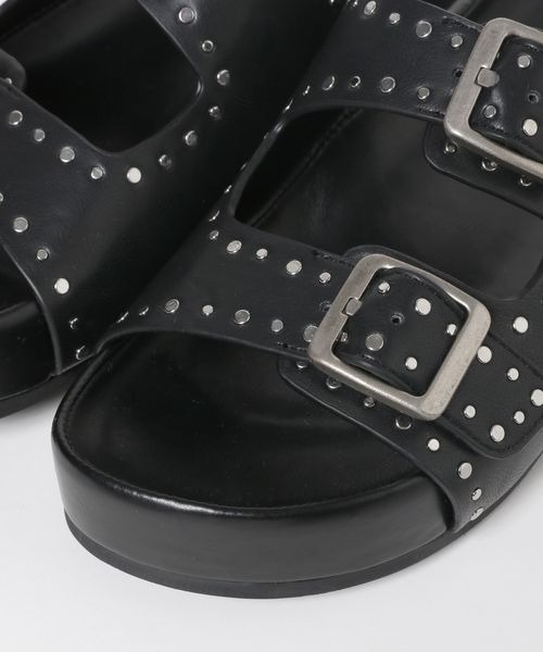 JEANASIS(ジーナシス)の「スタッズベルトフラットサンダル/323920(サンダル・レディース・ブラック/ベージュ・MEDIUM/LARGE)」の10枚目の写真