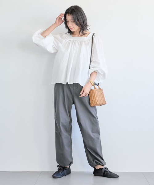 BARNYARDSTORM（バンヤードストーム）の「BARNYARDSTORM / コットンカーゴパンツ（カーゴパンツ・レディース・チャコールグレー/カーキ/キャメル/ベージュ・S/M）」の15枚目の写真