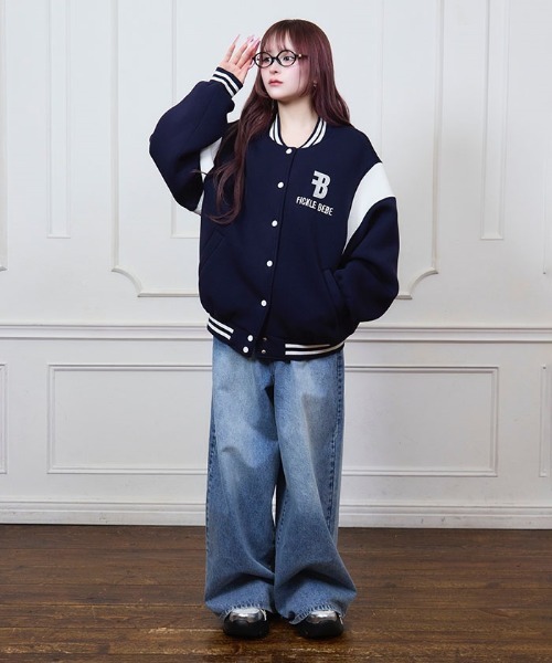 FickleBebe(フィクルベベ)の「bebeグリッターデニム(デニムパンツ・レディース・ブラック/ワンウォッシュ・1/0)」の14枚目の写真