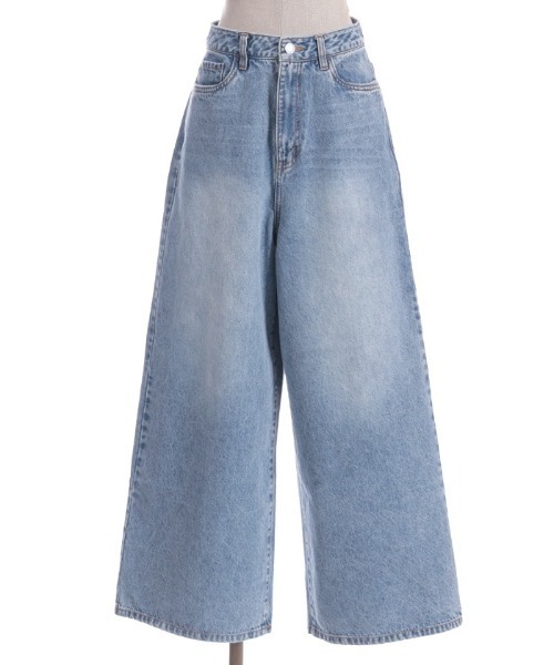 FickleBebe(フィクルベベ)の「bebeグリッターデニム(デニムパンツ・レディース・ブラック/ワンウォッシュ・1/0)」の21枚目の写真