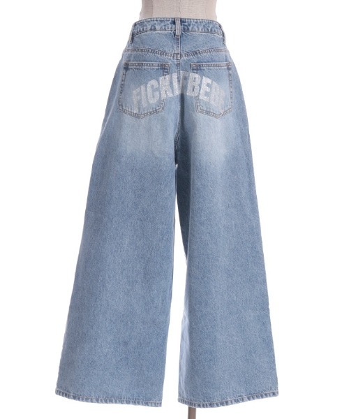 FickleBebe(フィクルベベ)の「bebeグリッターデニム(デニムパンツ・レディース・ブラック/ワンウォッシュ・1/0)」の22枚目の写真