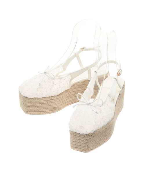 dazzlin（ダズリン）の「アソートバレエシューズ（サンダル・レディース・オフホワイト/ブラック・MEDIUM/LARGE）」の9枚目の写真