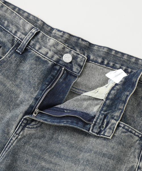 日本未入荷NOMANUALのWASHED DENIM PANTS 全2色 NOMANUAL/ノーマニュアル B.C.L DENIM PANTS(スラックス