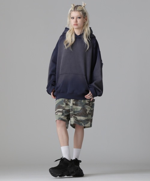 Whiteland カモ柄 ダブルニー ショートパンツ WHITELAND/ホワイトランド/CAMO DOUBLE KNEE SHORT（その他パンツ