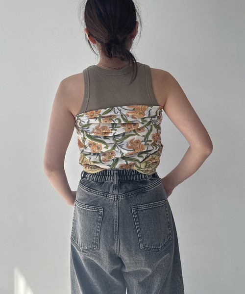 AS KNOW AS plus（アズノゥアズプラス）の「インド ブロックプリント大判スカーフ（ストール/ショール・レディース・ライトイエロー/グレー/ブラウン/グリーン/ピンク/イエロー/オレンジ・FREE）」の16枚目の写真