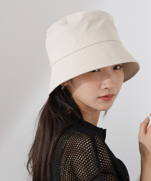 Healthknit（ヘルスニット）の「Healthknit/ワンポイント刺繍バケットハット（ハット・レディース・ブラック/ベージュ・FREE）」の2枚目の写真