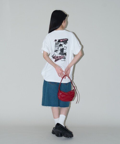 PUBLUX(パブリュクス)の「PUBLUX/パブリュクス ”FIVE STARS”キャット アニマルプリントTシャツ 限定展開(Tシャツ/カットソー・レディース・チャコールグレー/オフホワイト/ライトグレー・LARGE/MEDIUM/SMALL)」の21枚目の写真