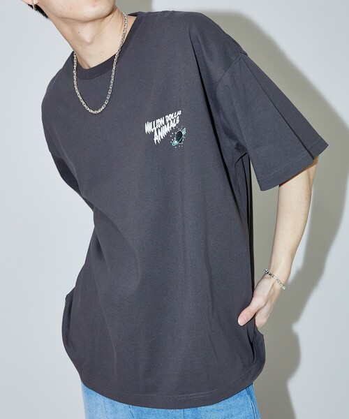 PUBLUX(パブリュクス)の「PUBLUX/パブリュクス ”FIVE STARS”キャット アニマルプリントTシャツ 限定展開(Tシャツ/カットソー・レディース・チャコールグレー/オフホワイト/ライトグレー・LARGE/MEDIUM/SMALL)」の15枚目の写真