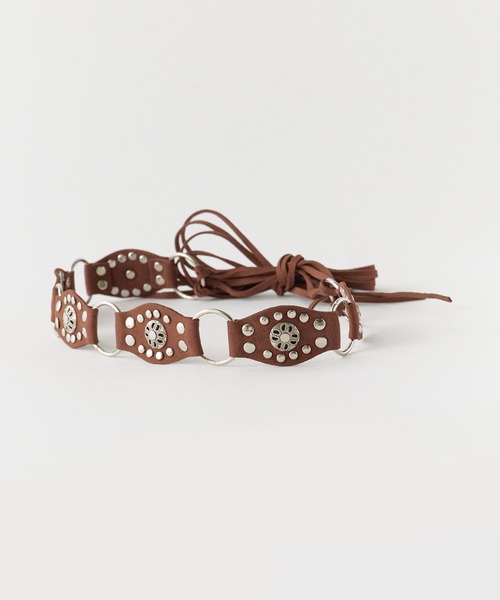 Chick(チック)の「Fringe Design Western Belt / フリンジデザイン ウエスタンベルト 夏物 夏服(ベルト・レディース・ブラック/ブラウン/キャメル/レッド・FREE)」の10枚目の写真