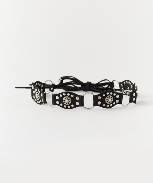 Chick(チック)の「Fringe Design Western Belt / フリンジデザイン ウエスタンベルト 夏物 夏服(ベルト・レディース・ブラック/ブラウン/キャメル/レッド・FREE)」の5枚目の写真