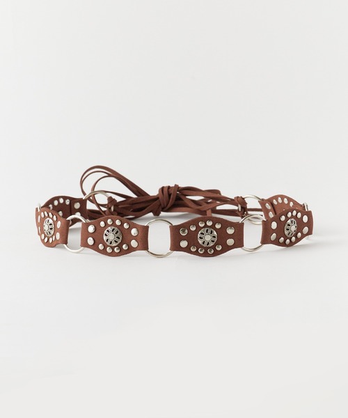 Chick(チック)の「Fringe Design Western Belt / フリンジデザイン ウエスタンベルト 夏物 夏服(ベルト・レディース・ブラック/ブラウン/キャメル/レッド・FREE)」の9枚目の写真