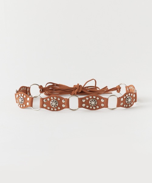 Chick(チック)の「Fringe Design Western Belt / フリンジデザイン ウエスタンベルト 夏物 夏服(ベルト・レディース・ブラック/ブラウン/キャメル/レッド・FREE)」の13枚目の写真