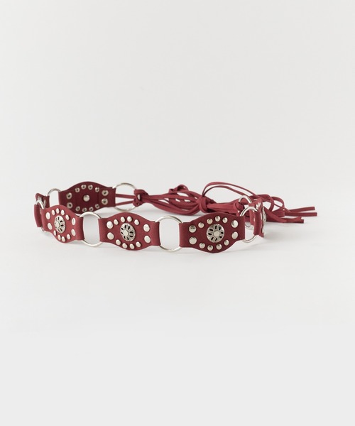Chick(チック)の「Fringe Design Western Belt / フリンジデザイン ウエスタンベルト 夏物 夏服(ベルト・レディース・ブラック/ブラウン/キャメル/レッド・FREE)」の17枚目の写真