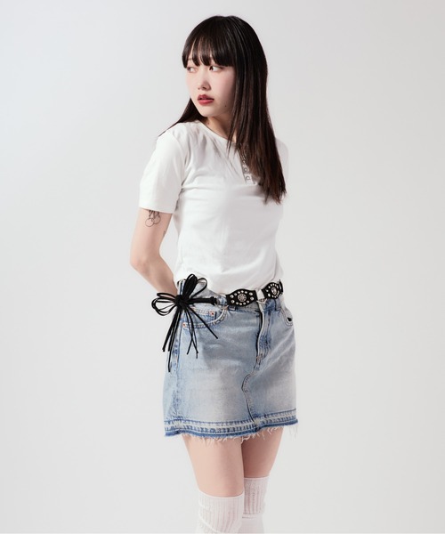 Chick(チック)の「Fringe Design Western Belt / フリンジデザイン ウエスタンベルト 夏物 夏服(ベルト・レディース・ブラック/ブラウン/キャメル/レッド・FREE)」の8枚目の写真