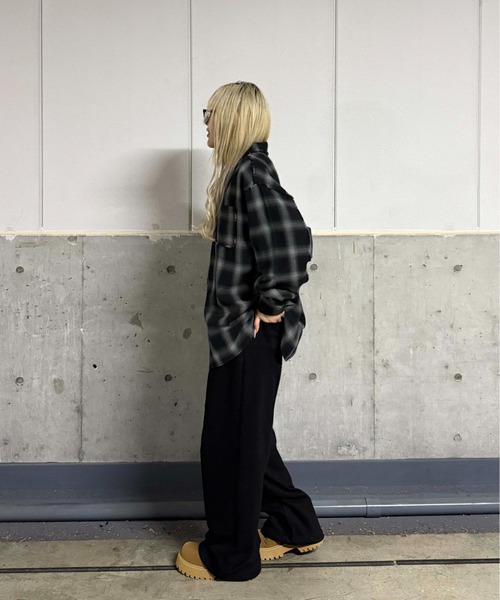 sedacle（セダクル）の「カットオフアソートチェックシャツ（シャツ/ブラウス・メンズ・アイボリー/ブラック/ピンク・SMALL/LARGE/MEDIUM）」の15枚目の写真